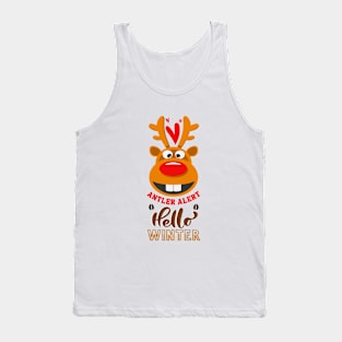 Winter's Call: Antler Alert Tank Top